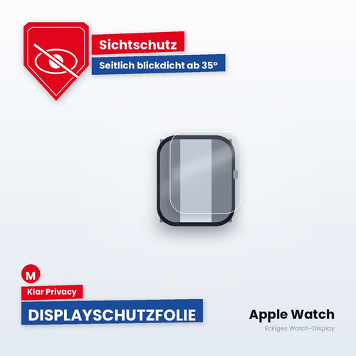 Displayschutzfolie Apple Watch – Klar Privacy