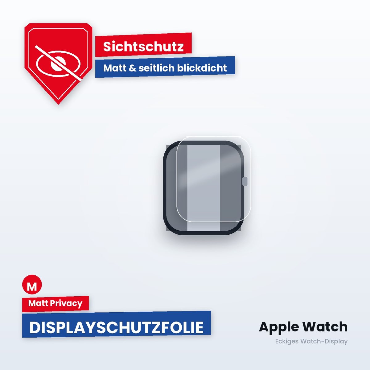 Displayschutzfolie Apple Watch – Matt Privacy