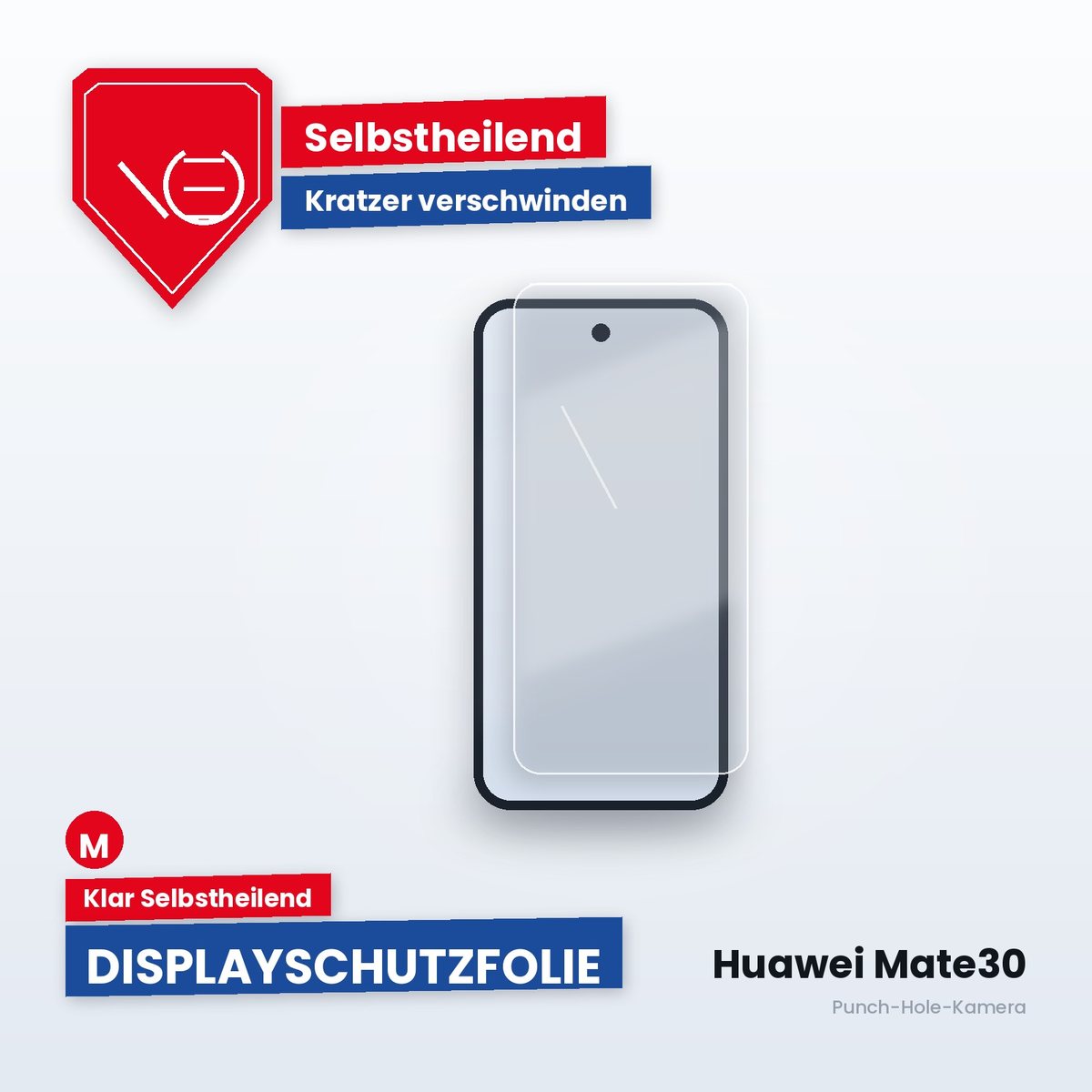 Displayschutzfolie Huawei Mate30 – Klar Selbstheilend