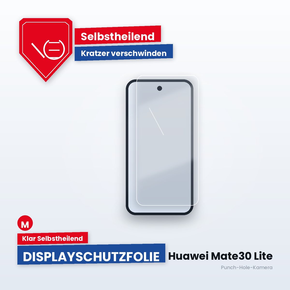 Displayschutzfolie Huawei Mate30 Lite – Klar Selbstheilend