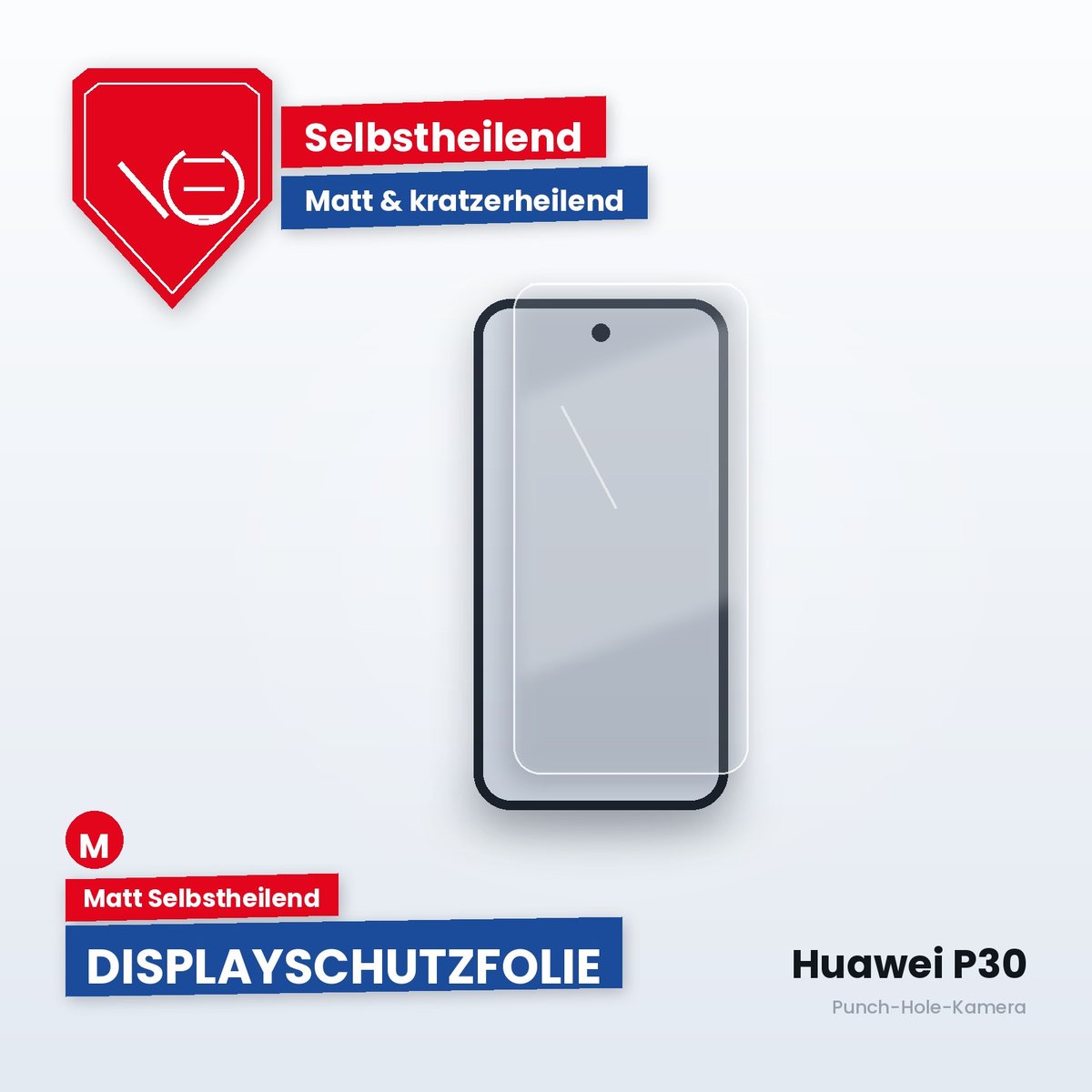 Displayschutzfolie Huawei P30 – Matt Selbstheilend