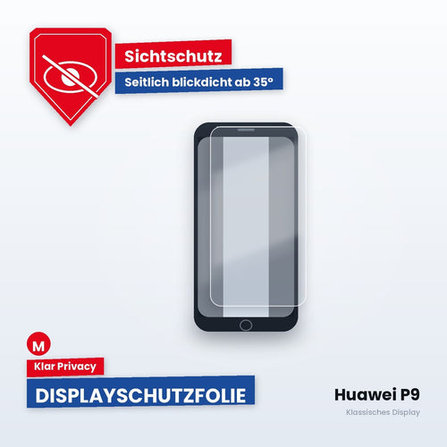 Displayschutzfolie Huawei P9 – Klar Privacy