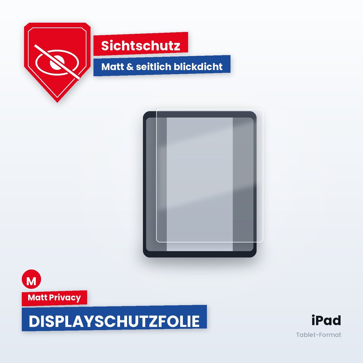 Displayschutzfolie iPad – Matt Privacy