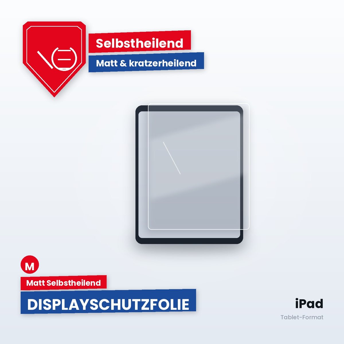 Displayschutzfolie iPad – Matt Selbstheilend