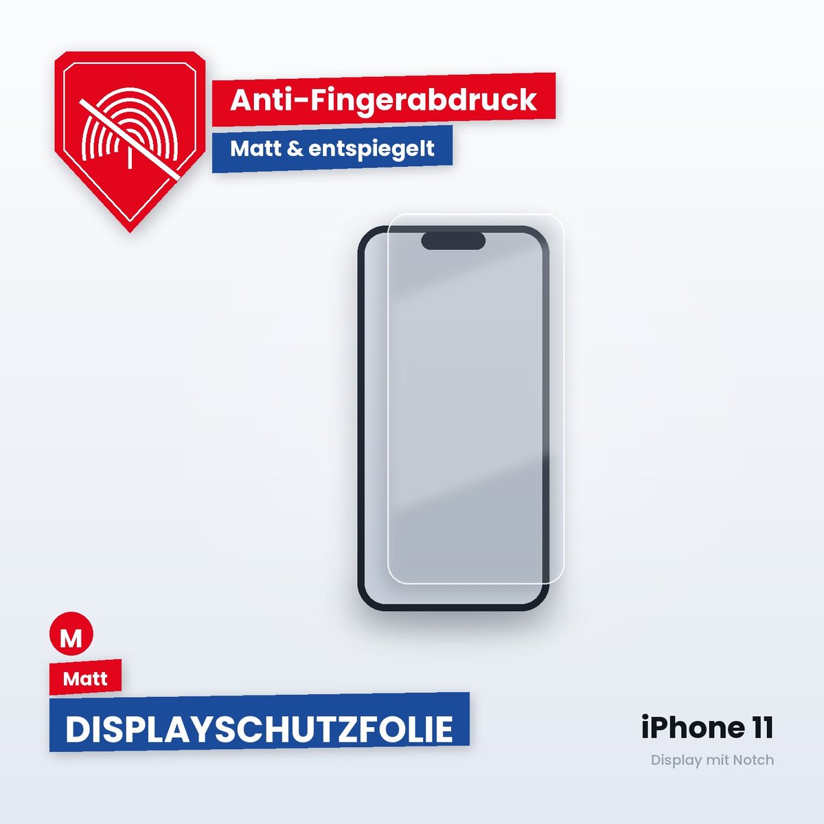 Displayschutzfolie iPhone 11 – Matt