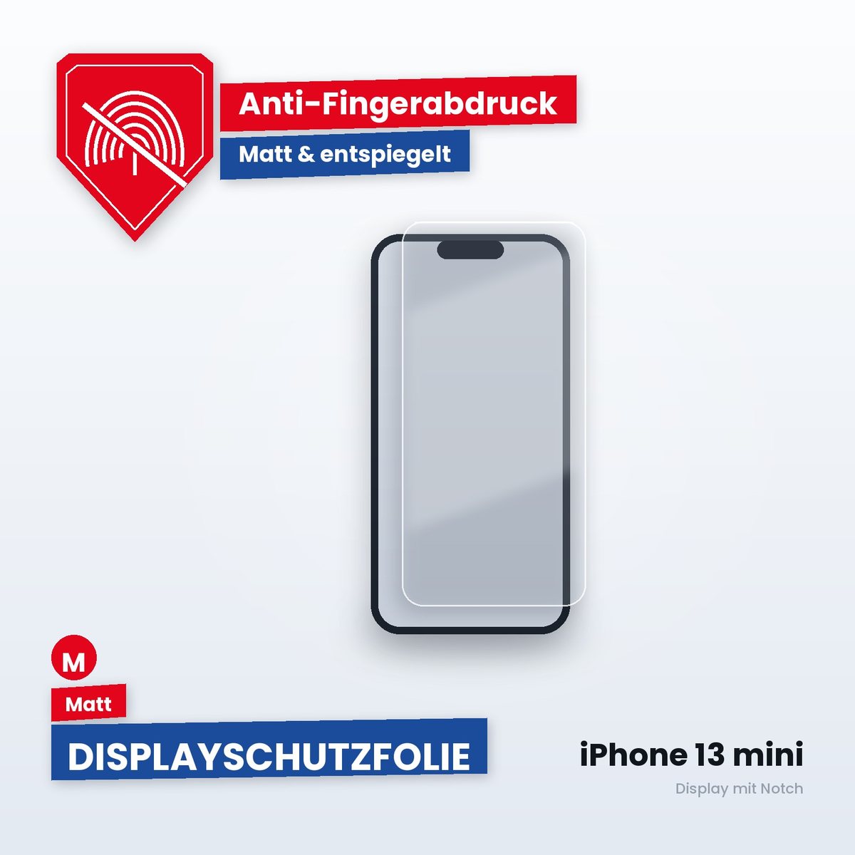 Displayschutzfolie iPhone 13 mini – Matt
