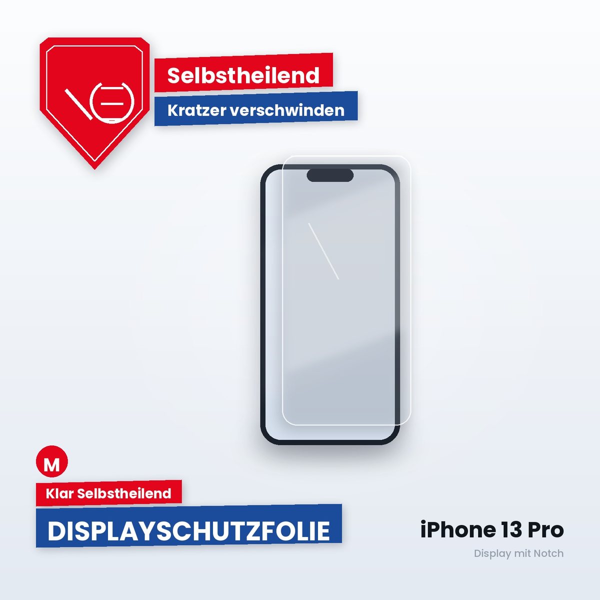 Displayschutzfolie iPhone 13 Pro – Klar Selbstheilend