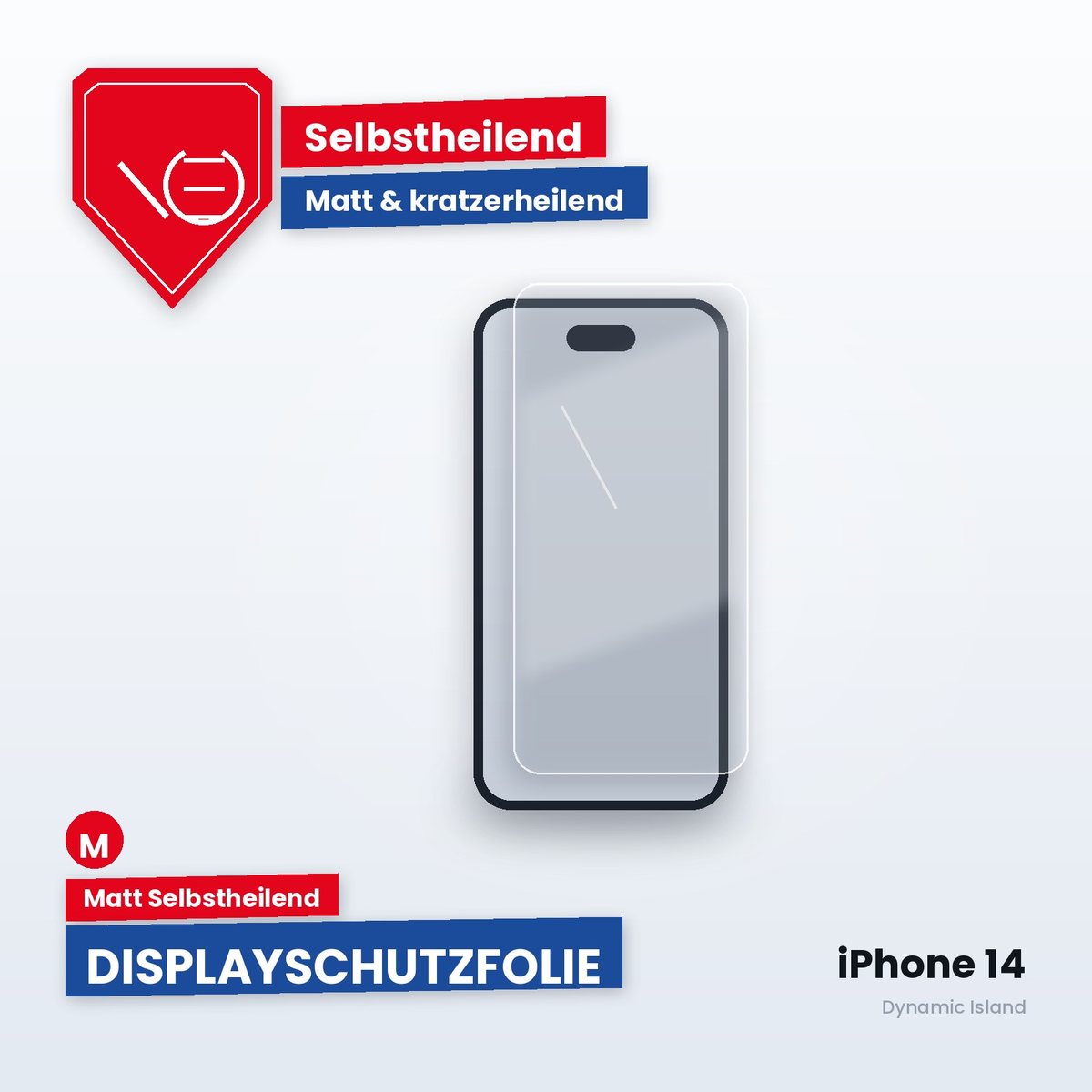Displayschutzfolie iPhone 14 – Matt Selbstheilend