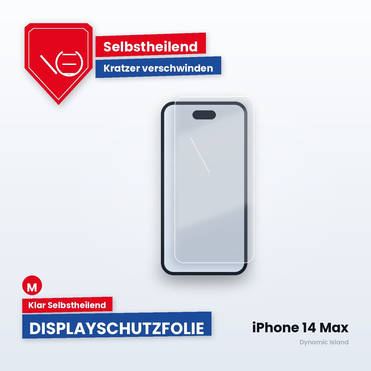 Displayschutzfolie iPhone 14 Max – Klar Selbstheilend