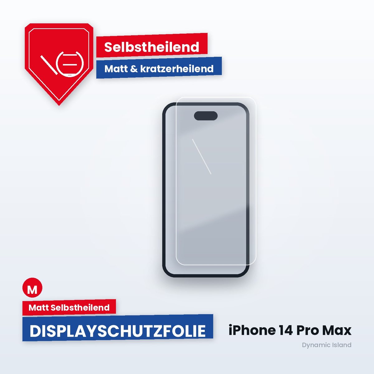 Displayschutzfolie iPhone 14 Pro Max – Matt Selbstheilend