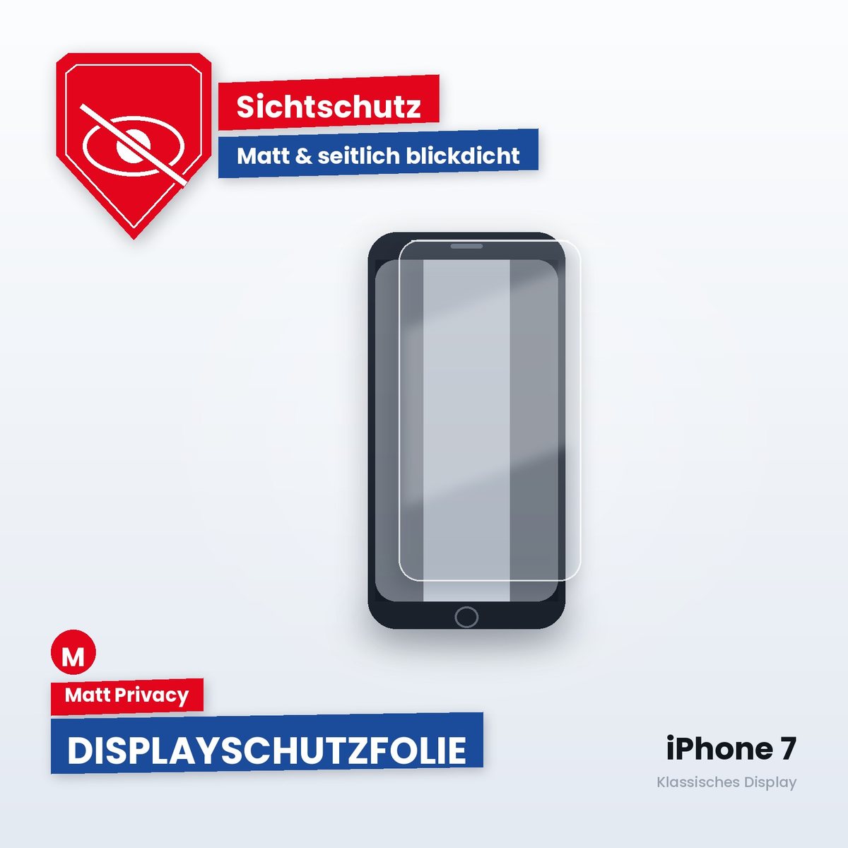 Displayschutzfolie iPhone 7 – Matt Privacy