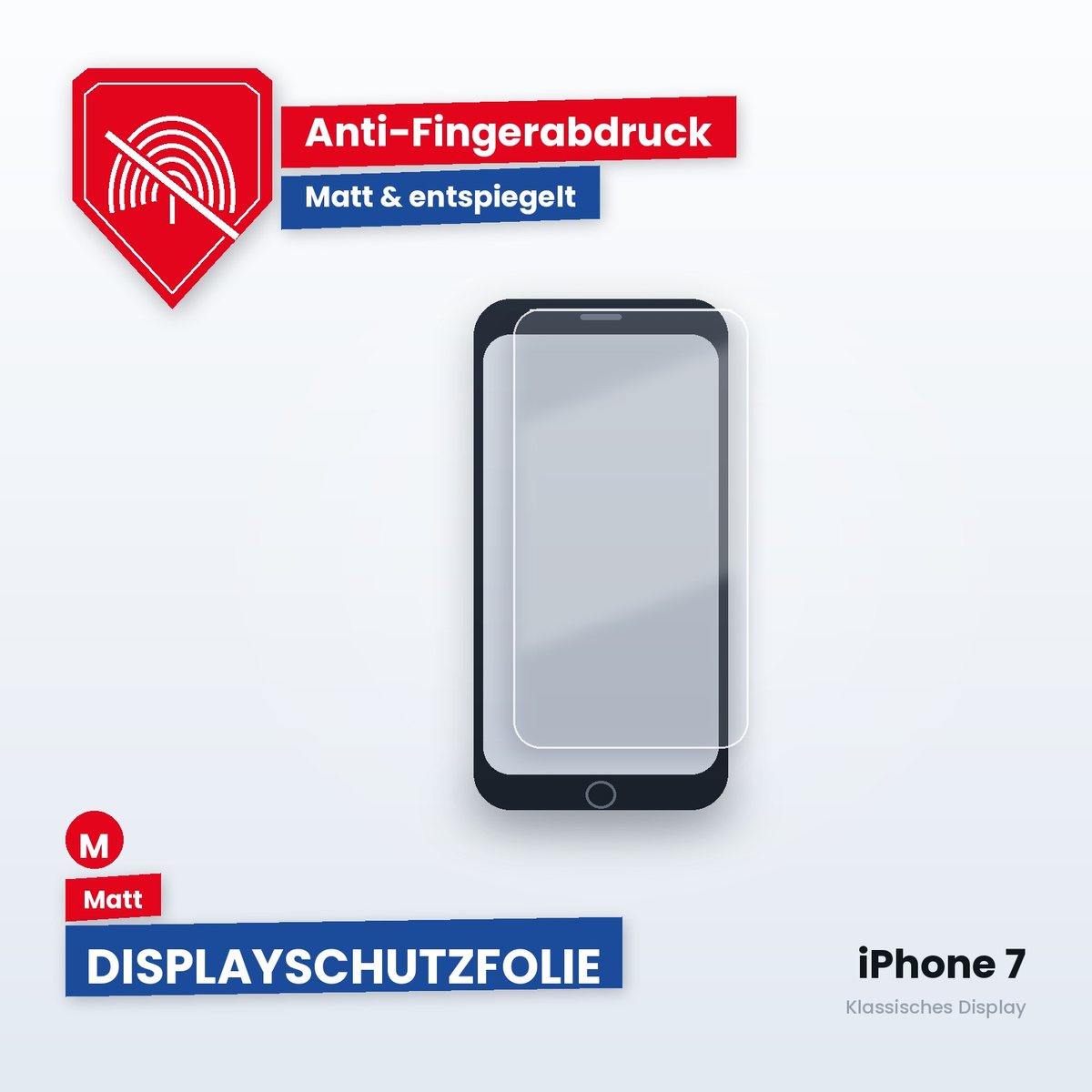 Displayschutzfolie iPhone 7 – Matt