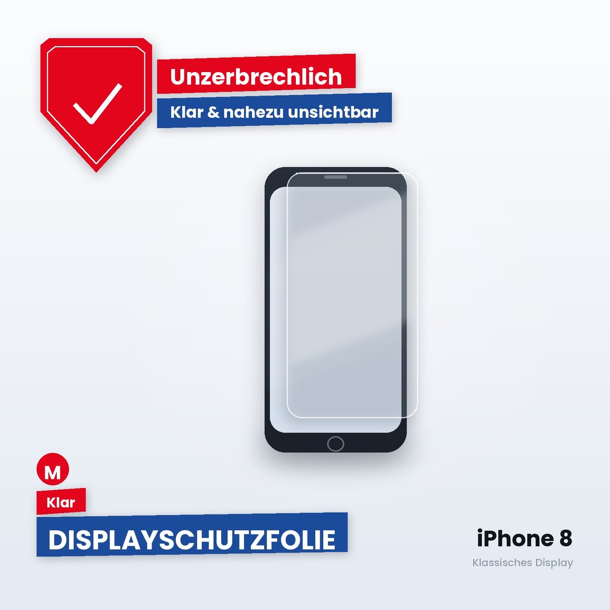 Displayschutzfolie iPhone 8 – Klar