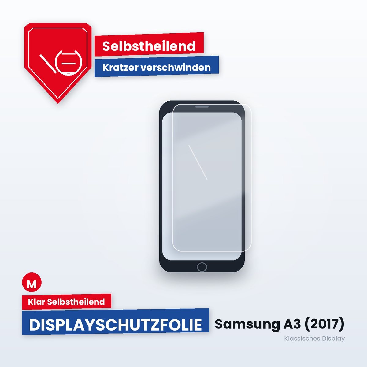 Displayschutzfolie Samsung A3 (2017) – Klar Selbstheilend