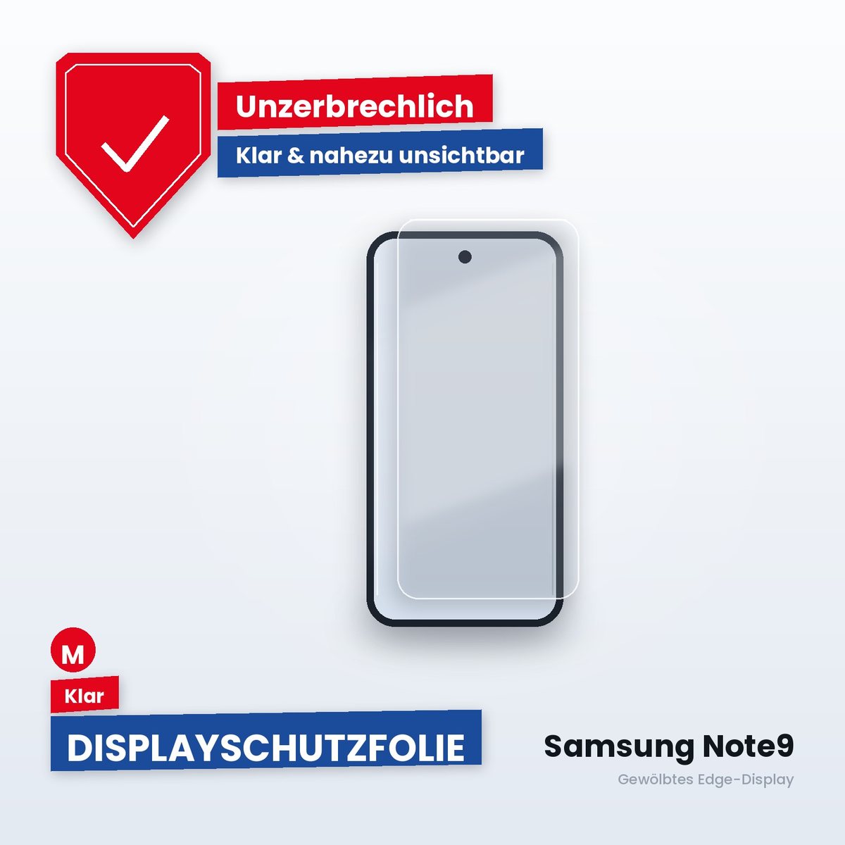 Displayschutzfolie Samsung Note9 – Klar