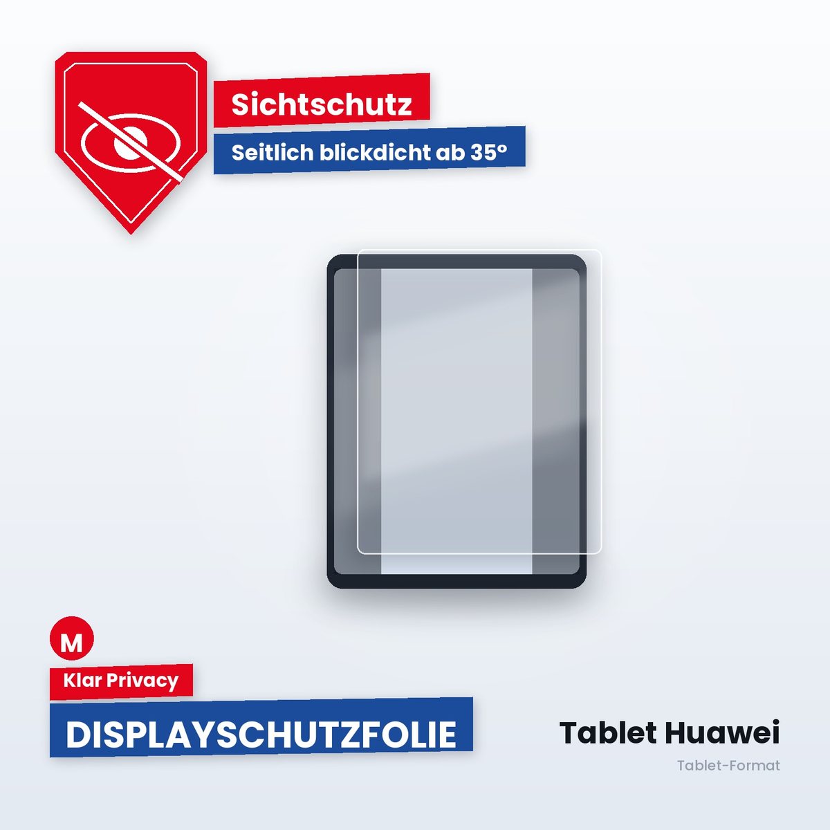 Displayschutzfolie Tablet Huawei – Klar Privacy