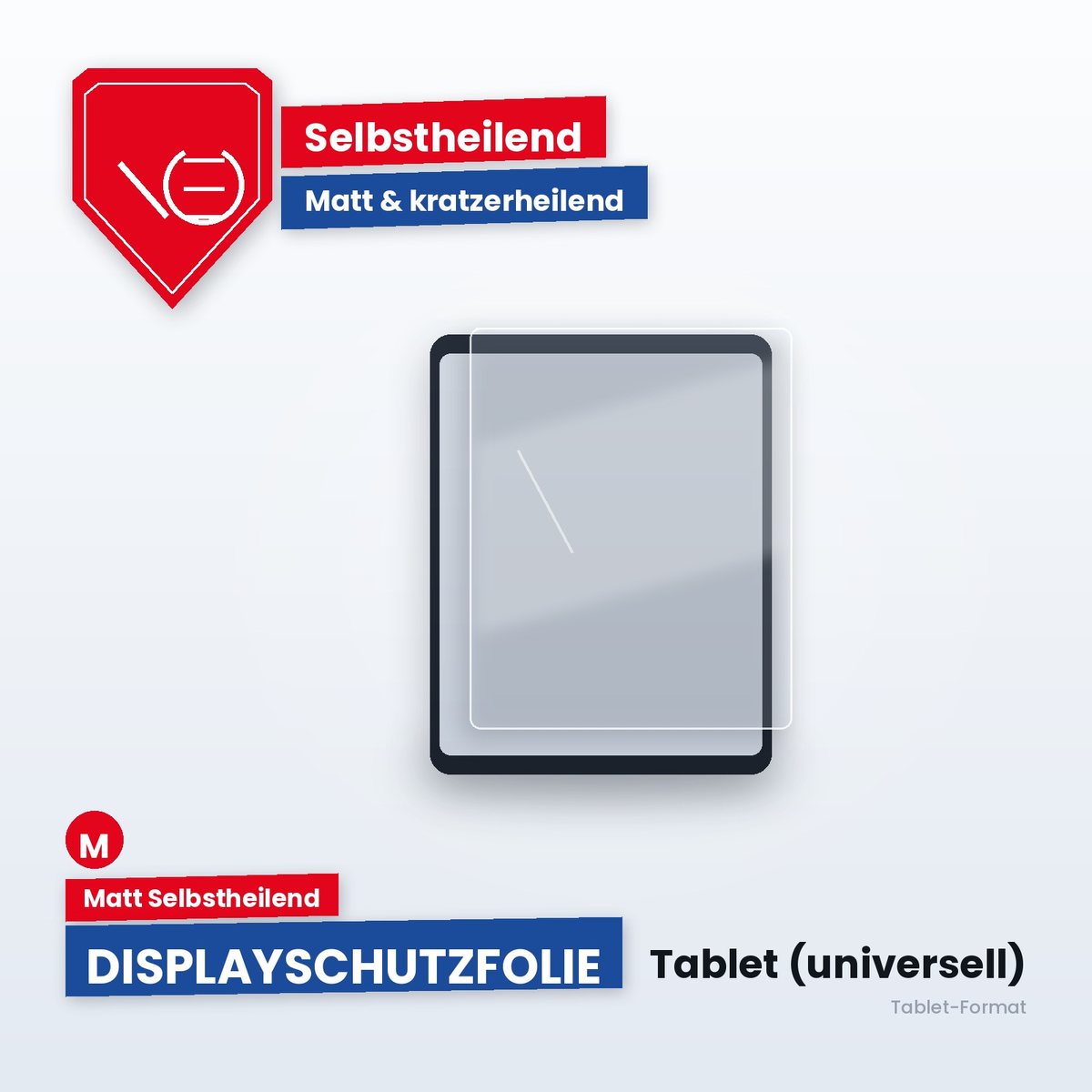 Displayschutzfolie Tablet (universell) – Matt Selbstheilend