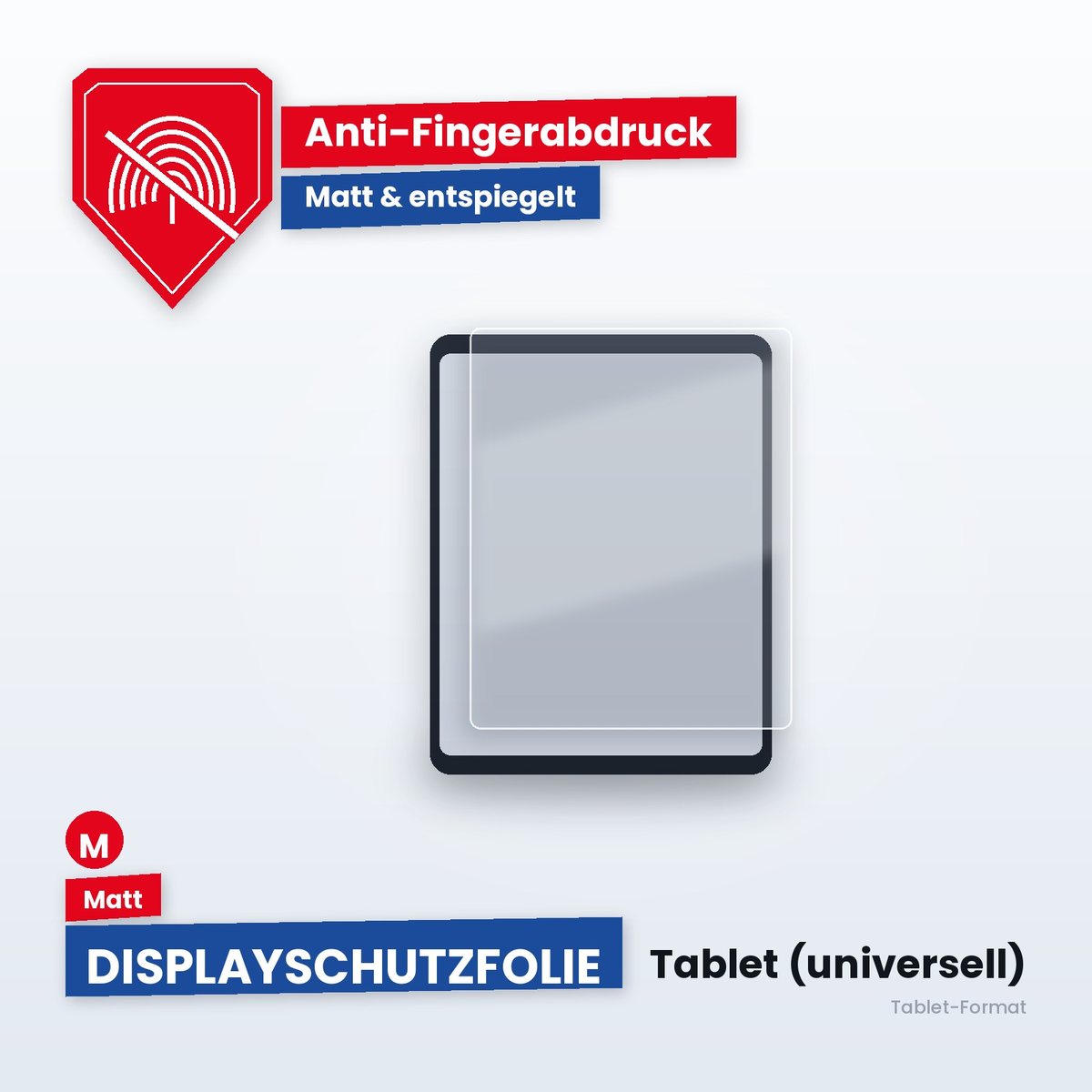 Displayschutzfolie Tablet (universell) – Matt