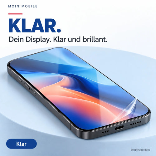 Moin Mobile – Klar – Bild 1: Oberfläche und Optik der Displayschutzfolie