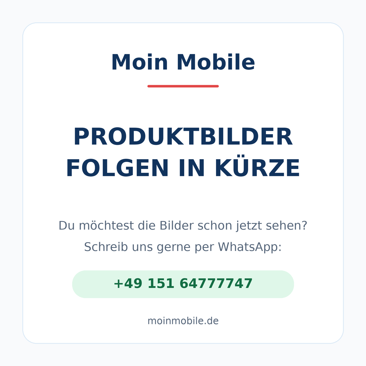 Moin Mobile: Produktbilder folgen in Kürze. Originalbilder der Handyhülle vorab per WhatsApp anfragen: +49 151 64777747.